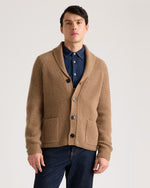 Mongolian Cashmere Shawl Collar Cardigan - US 1505