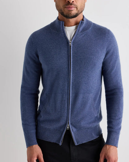 Mongolian Cashmere Full Zip Sweater - US 7281