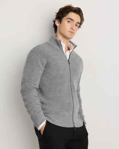 Australian Merino Wool Full Zip Sweater - US 0993