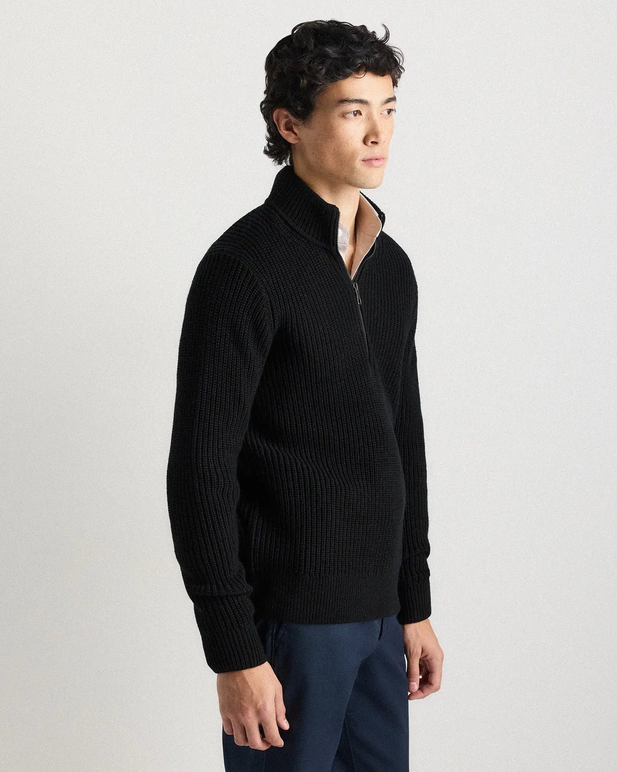 Australian Merino Wool Half Zip Sweater - US 0362
