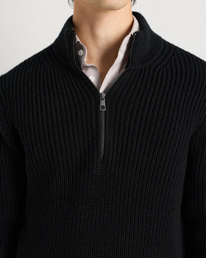 Australian Merino Wool Half Zip Sweater - US 0362