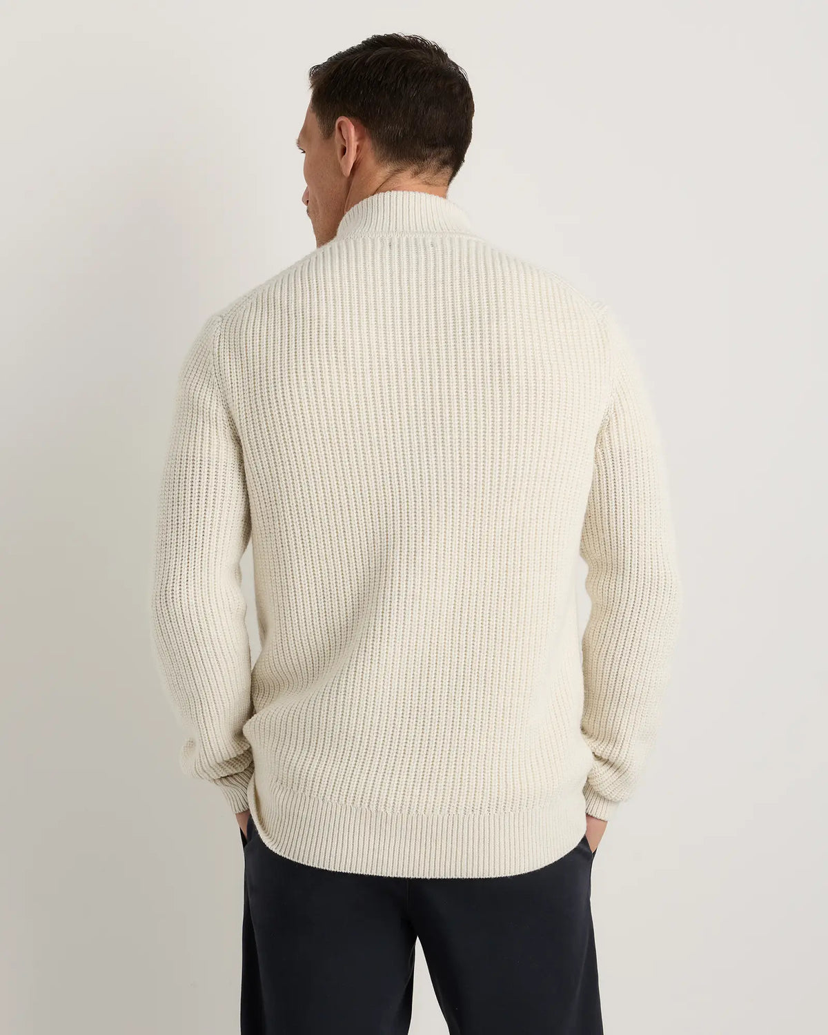 Australian Merino Wool Half Zip Sweater - US 6700