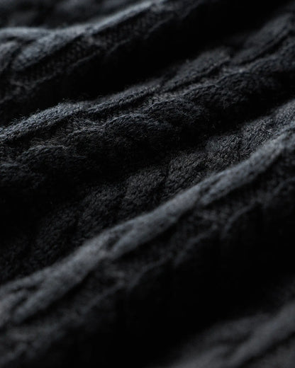 Australian Merino Wool Cable Crewneck Sweater - US 9025