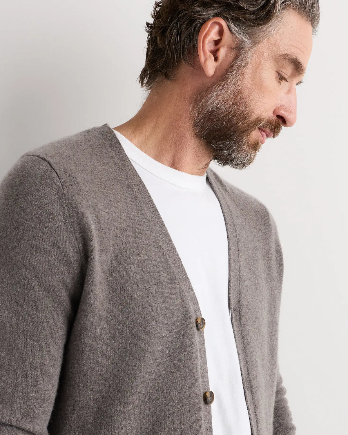 Mongolian Cashmere Cardigan Sweater - US 5110