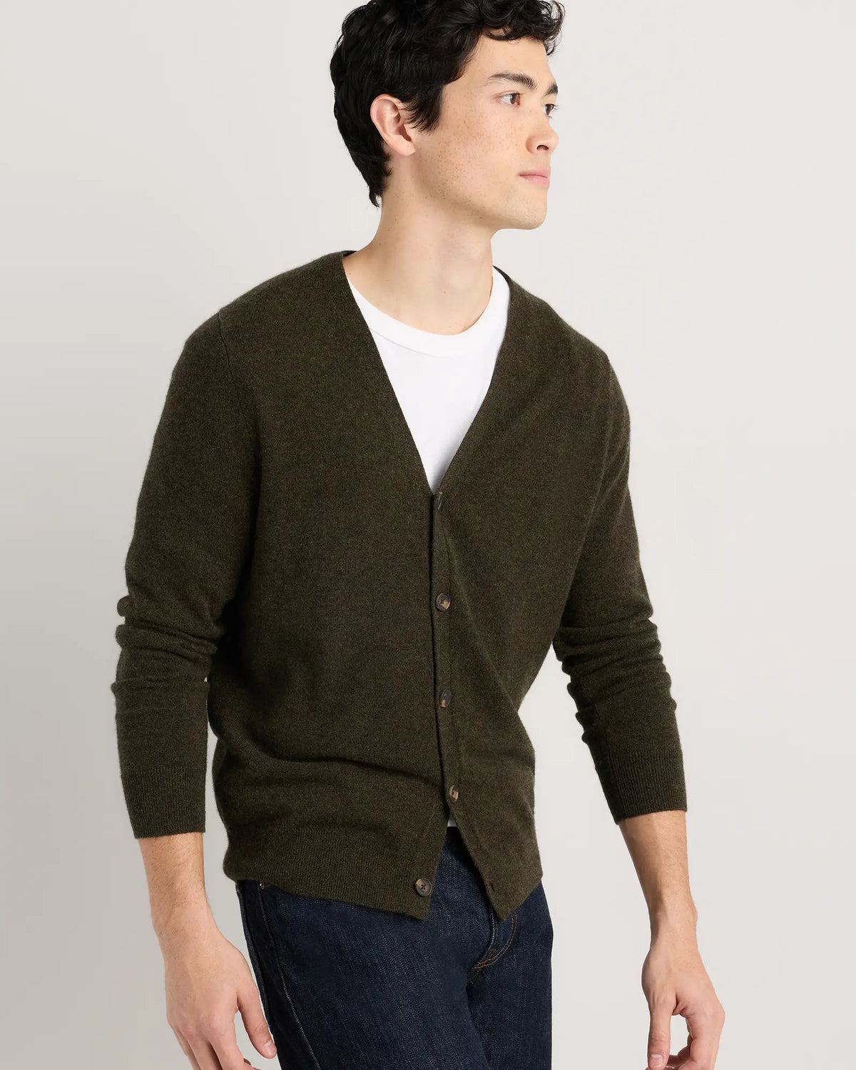 Mongolian Cashmere Cardigan Sweater - US 9033