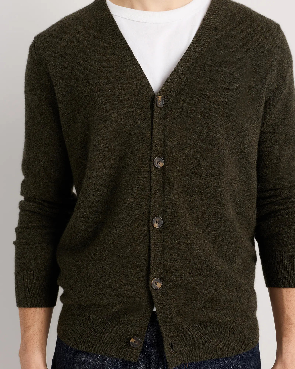 Mongolian Cashmere Cardigan Sweater - US 9033