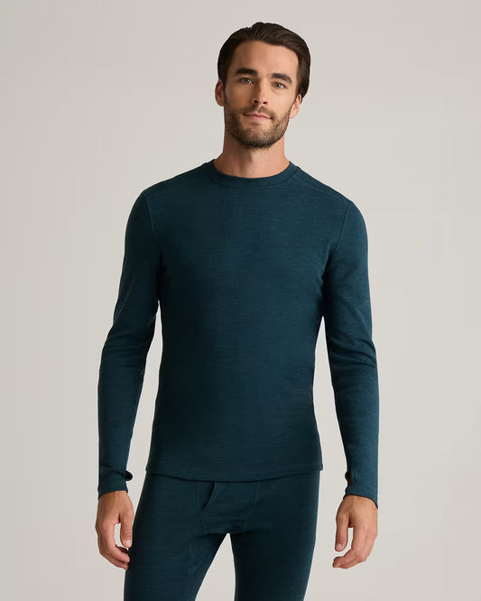 100% Merino Wool Cold Weather Base Layer Crew - US 8608