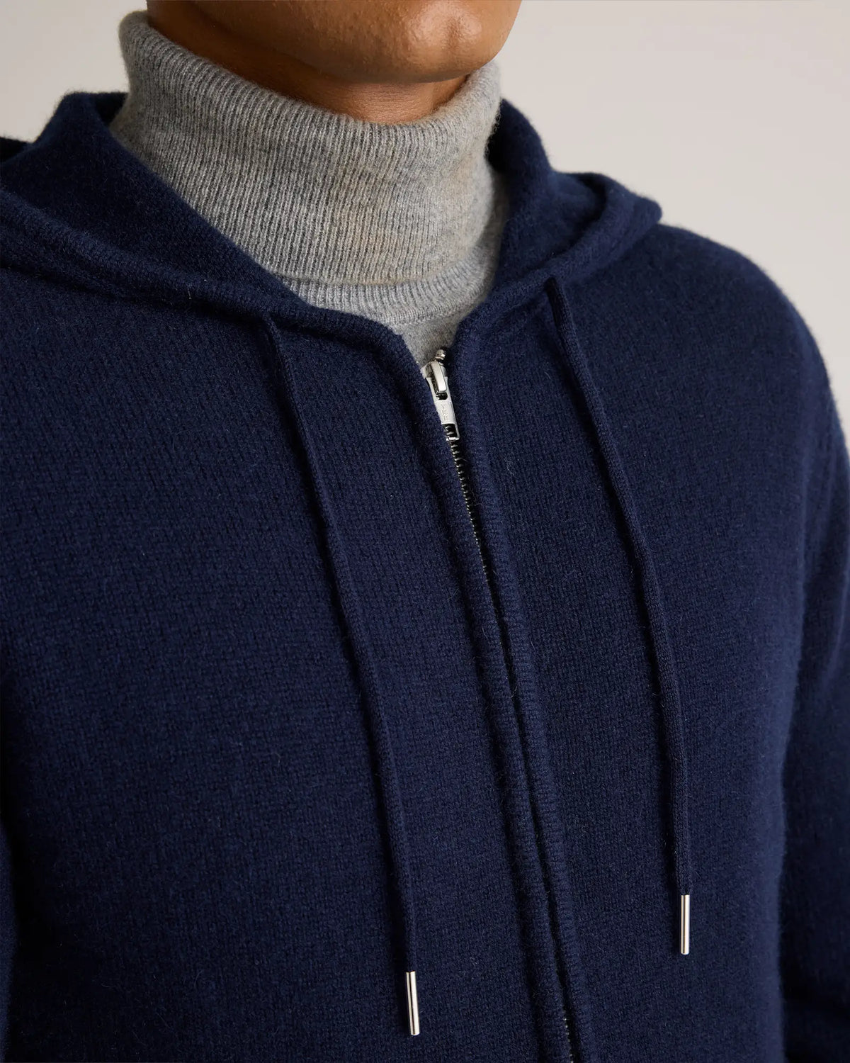 Mongolian Cashmere Full-Zip Hoodie - US 7709