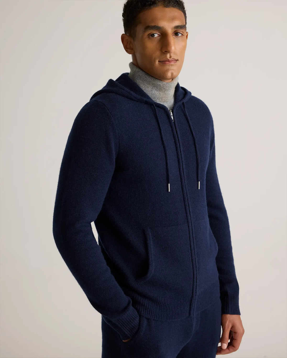 Mongolian Cashmere Full-Zip Hoodie - US 7709