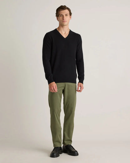 Mongolian Cashmere V-Neck Sweater - US 0381