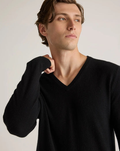 Mongolian Cashmere V-Neck Sweater - US 0381