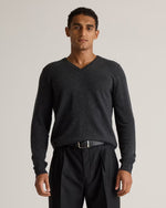 Mongolian Cashmere V-Neck Sweater - US 0198