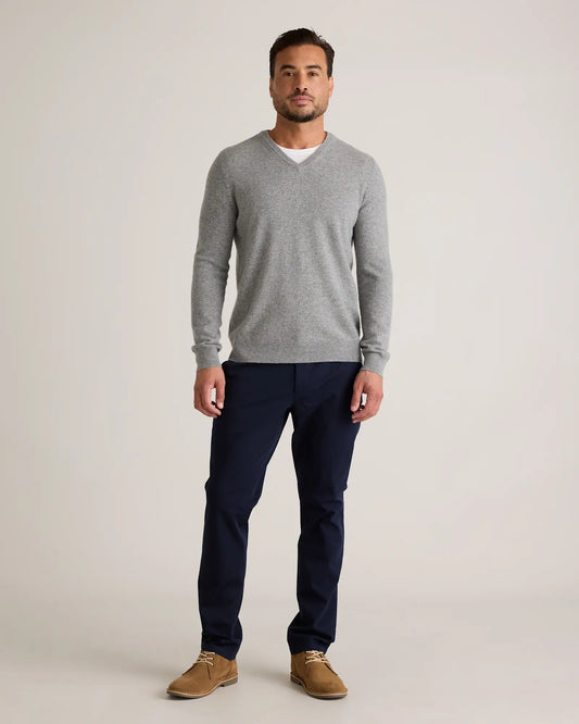 Mongolian Cashmere V-Neck Sweater - US 0755