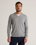Mongolian Cashmere V-Neck Sweater - US 0755