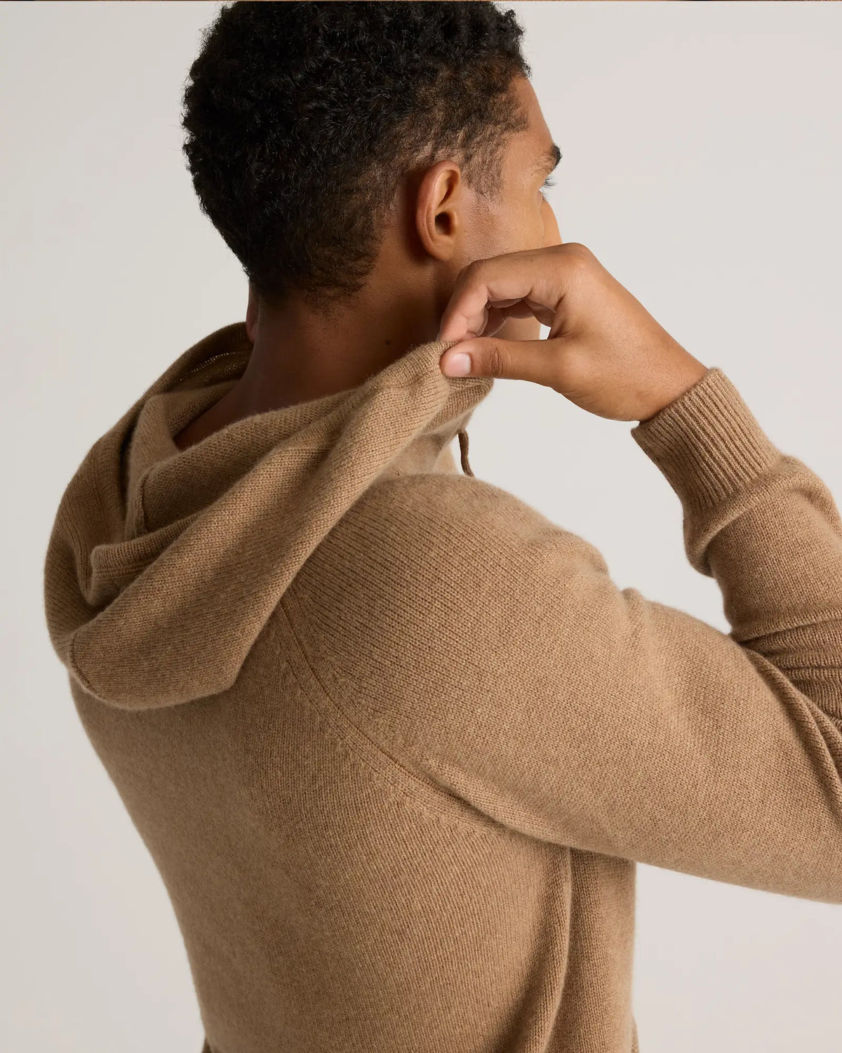 Mongolian Cashmere Pullover Hoodie - US 4893
