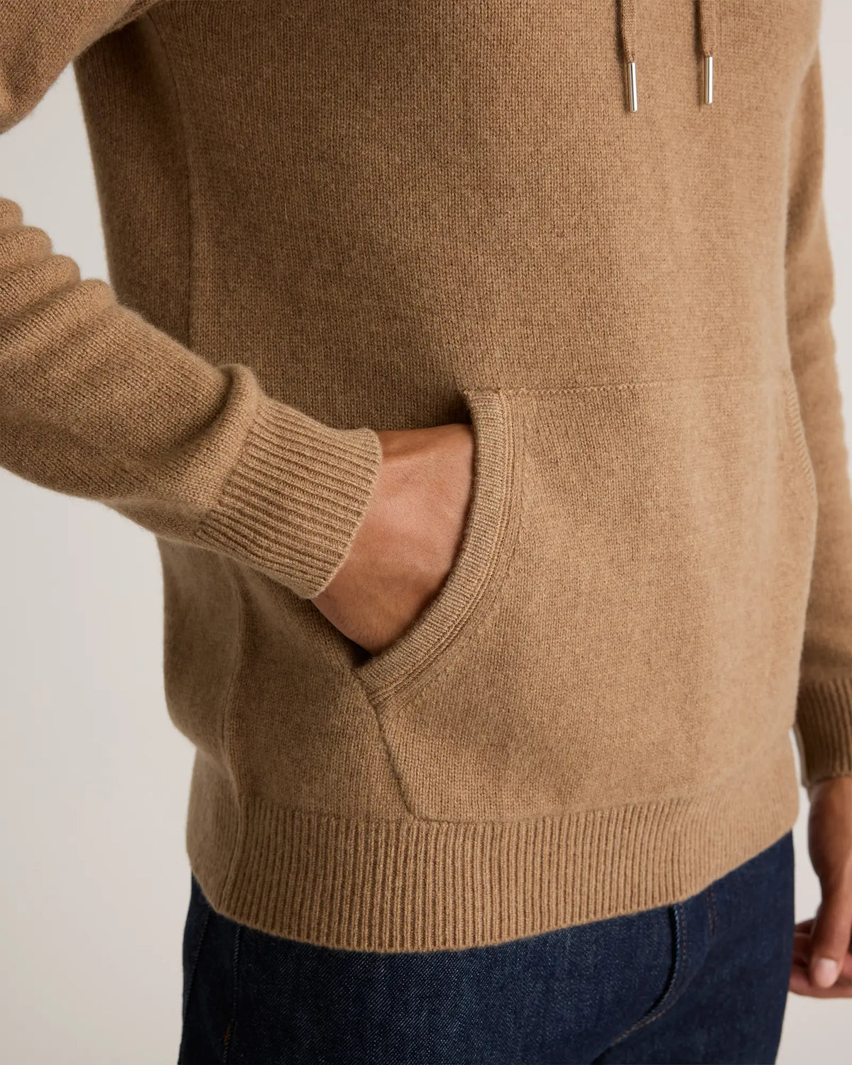 Mongolian Cashmere Pullover Hoodie - US 4893