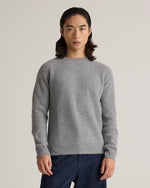 Mongolian Cashmere Fisherman Crewneck Sweater - US 2488