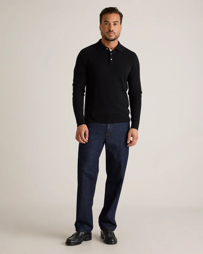 Mongolian Cashmere Polo Sweater - US 5689