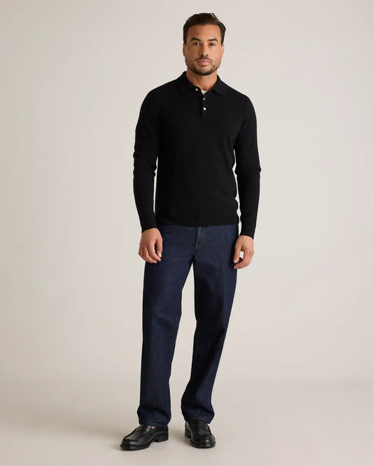 Mongolian Cashmere Polo Sweater - US 5689