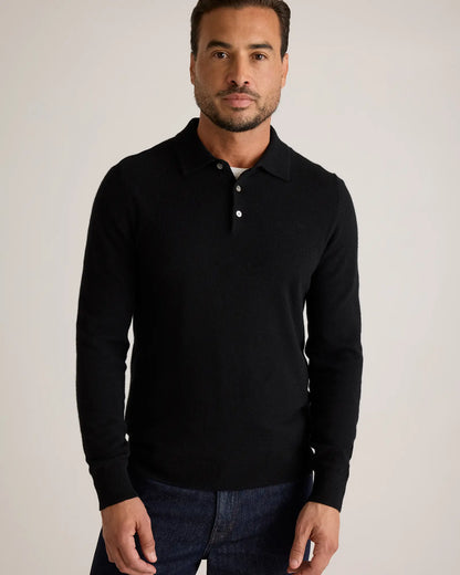 Mongolian Cashmere Polo Sweater - US 5689
