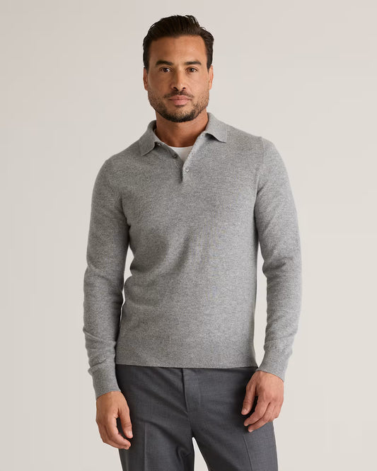 Mongolian Cashmere Polo Sweater - US 8954