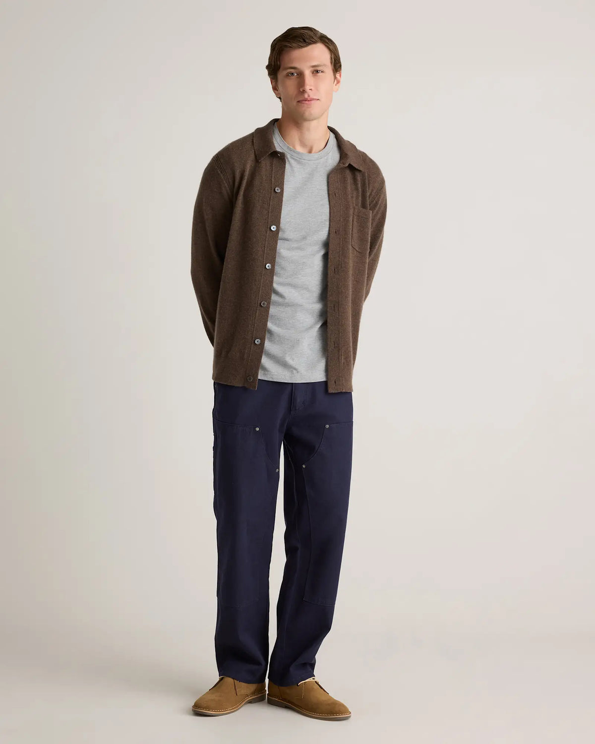 Mongolian Cashmere Button Down Sweater - US 9559