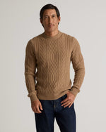 Mongolian Cashmere Cable Crewneck Sweater - US 3802