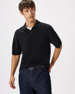 100% Mongolian Cashmere Short Sleeve Polo Sweater - US 5166