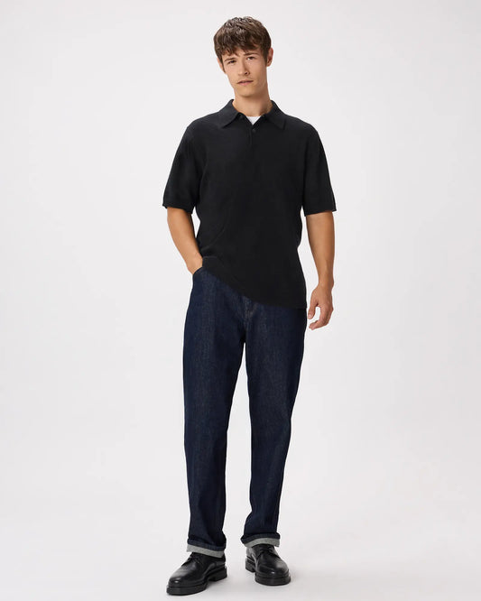 100% Mongolian Cashmere Short Sleeve Polo Sweater - US 5166
