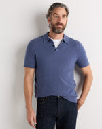 100% Mongolian Cashmere Short Sleeve Polo Sweater - US 2468