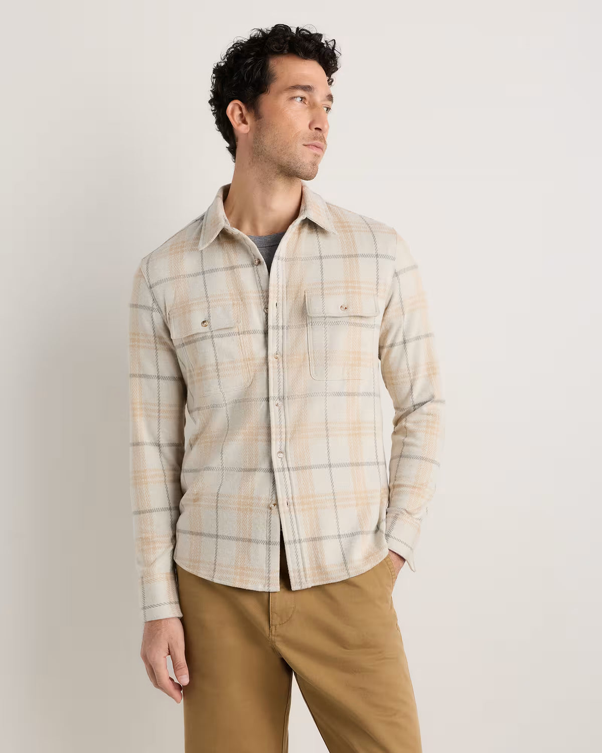 Stretch Sweater Fleece Shirt - US 6409