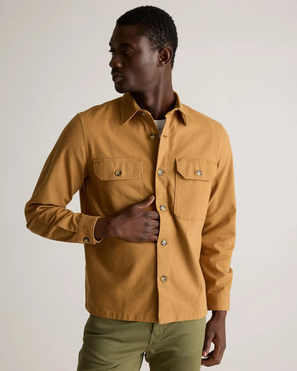 Double-Brushed Stretch Overshirt Jacket - US 1856