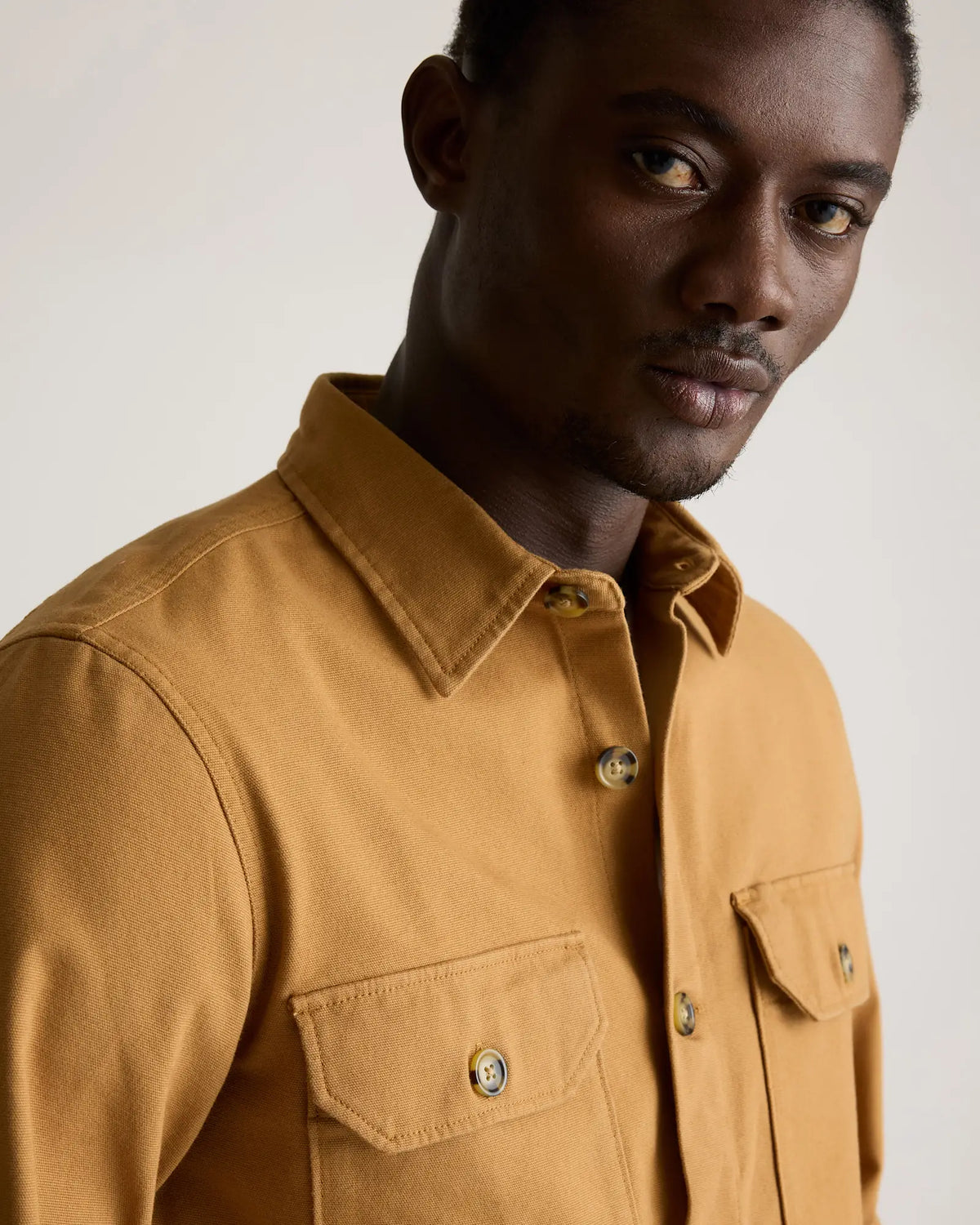 Double-Brushed Stretch Overshirt Jacket - US 1856