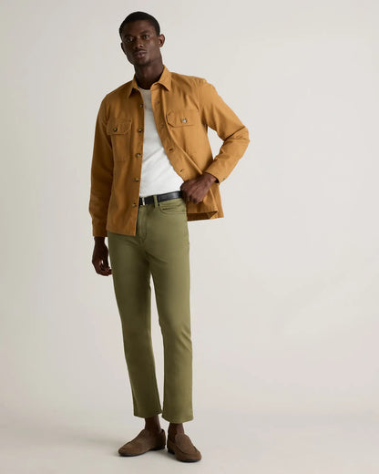 Double-Brushed Stretch Overshirt Jacket - US 1856