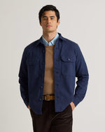 Double-Brushed Stretch Overshirt Jacket - US 9711
