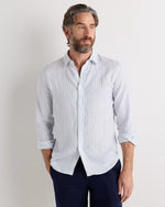 100% European Linen Relaxed Long Sleeve Shirt - US 9293