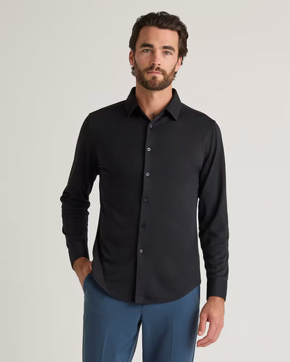 Commuter Stretch Pique Long Sleeve Button Down - US 3183