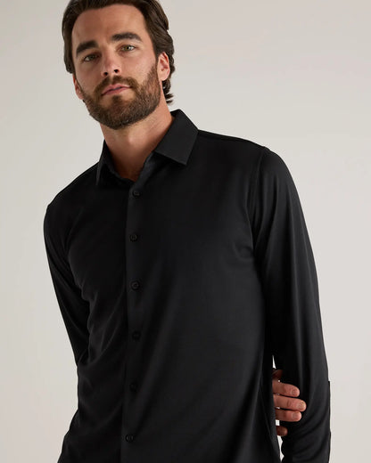 Commuter Stretch Pique Long Sleeve Button Down - US 3183