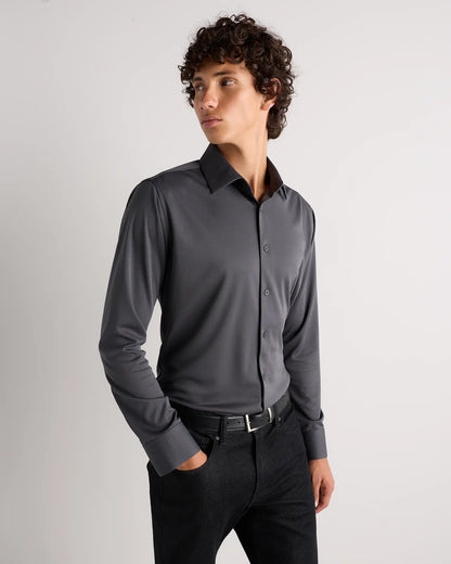 Commuter Stretch Pique Long Sleeve Button Down - US 7437
