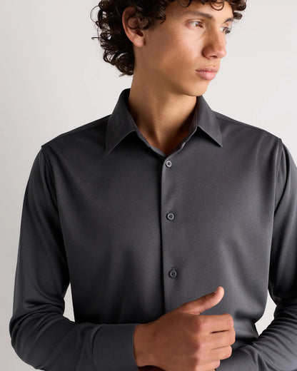 Commuter Stretch Pique Long Sleeve Button Down - US 7437