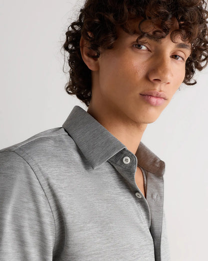 Commuter Stretch Pique Long Sleeve Button Down - US 2107
