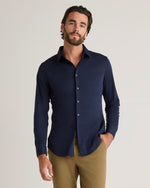Commuter Stretch Pique Long Sleeve Button Down - US 3946