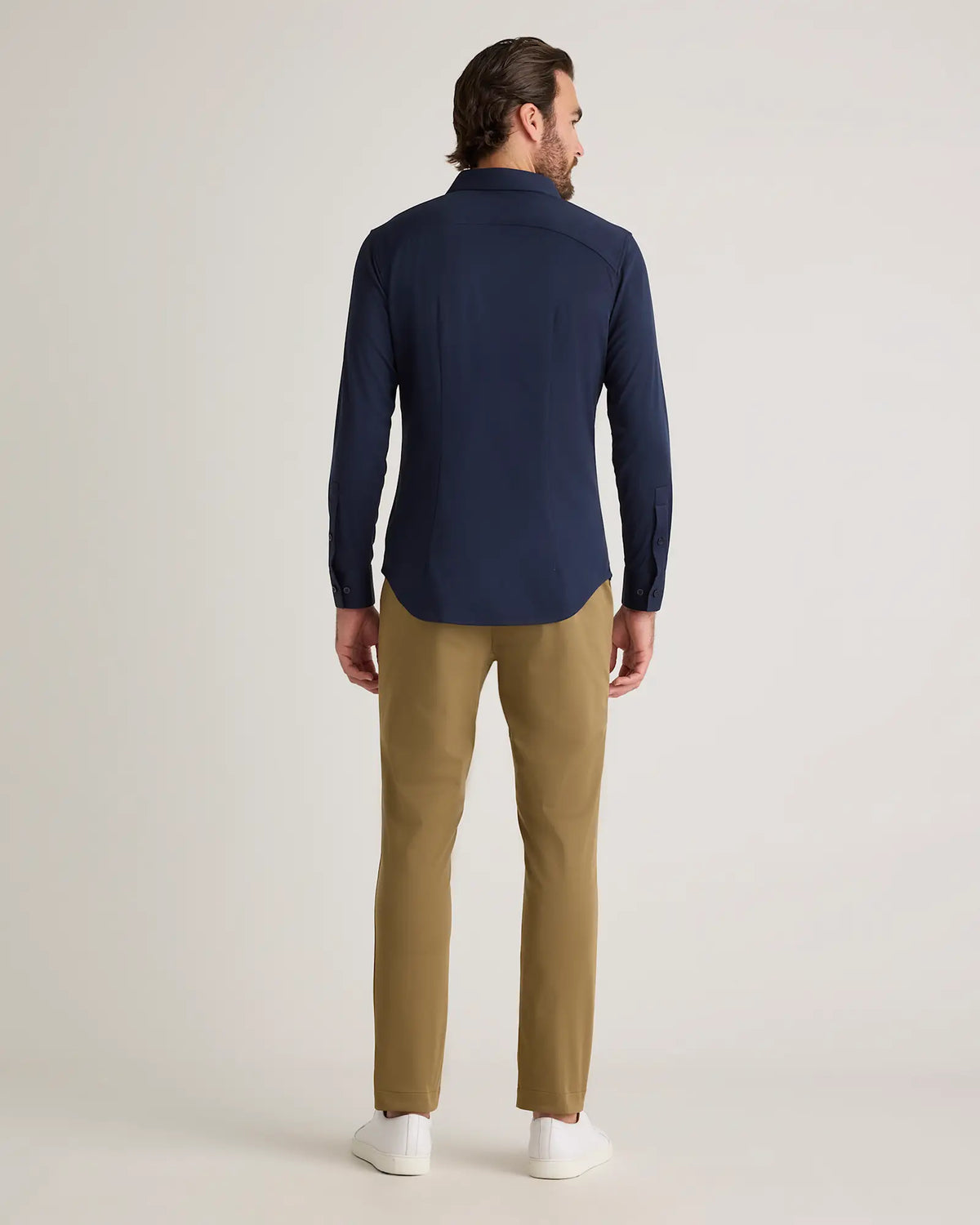 Commuter Stretch Pique Long Sleeve Button Down - US 3946