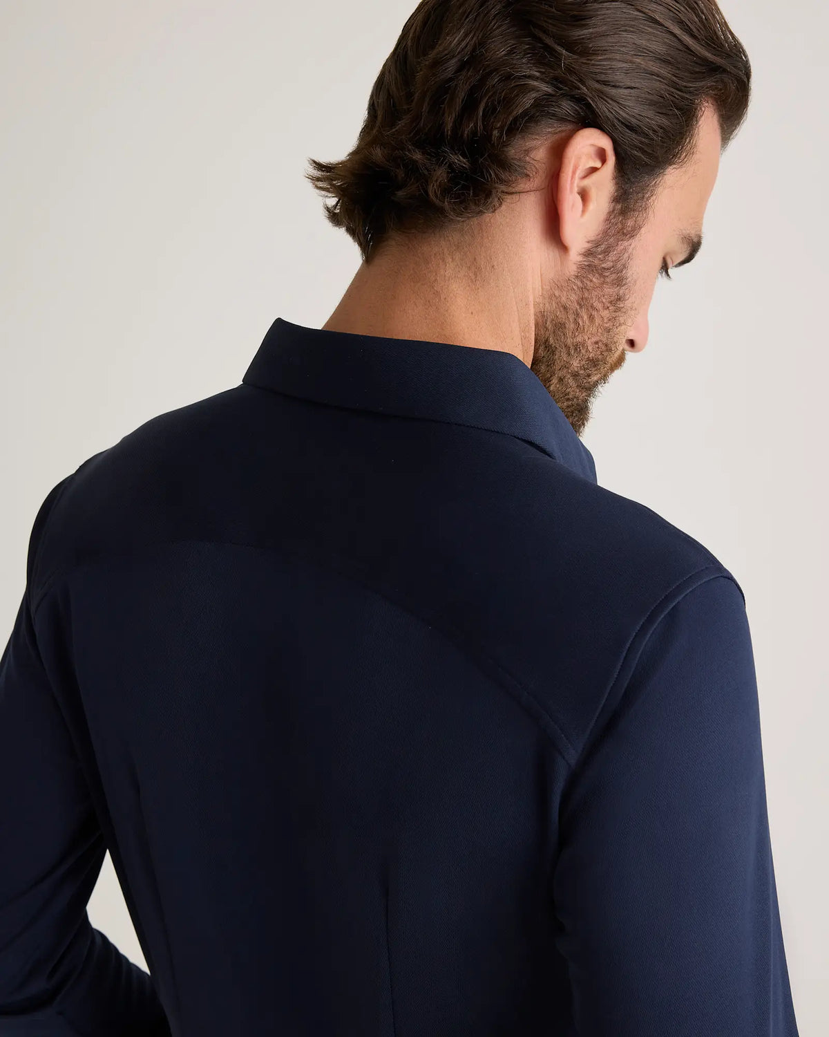 Commuter Stretch Pique Long Sleeve Button Down - US 3946