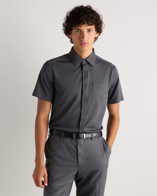 Commuter Stretch Pique Short Sleeve Button Down - US 1853