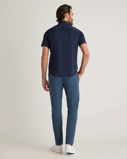 Commuter Stretch Pique Short Sleeve Button Down - US 6949