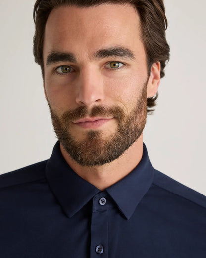 Commuter Stretch Pique Short Sleeve Button Down - US 6949