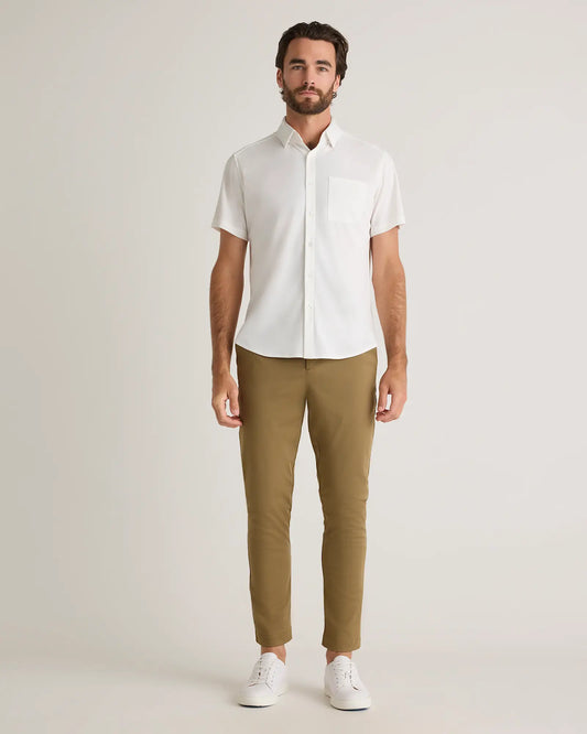 Commuter Stretch Pique Short Sleeve Button Down - US 9762