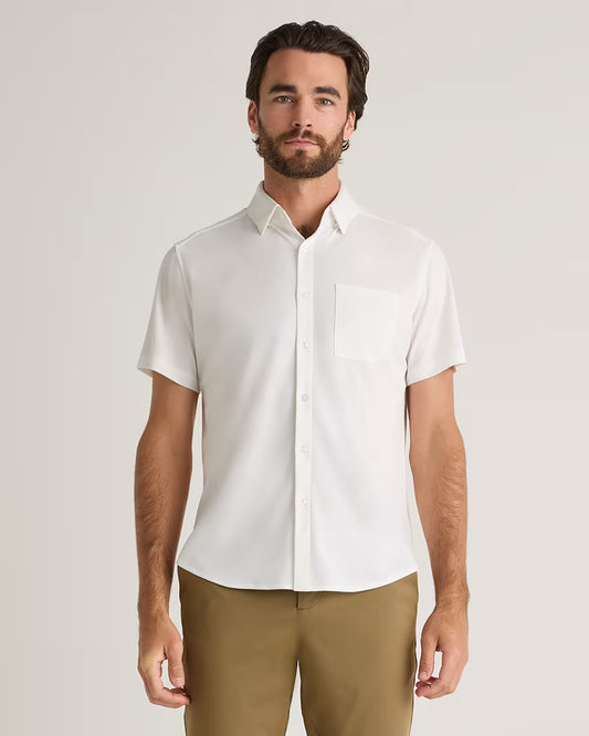 Commuter Stretch Pique Short Sleeve Button Down - US 9762
