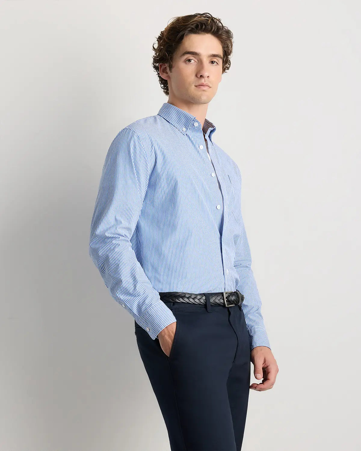 Organic Cotton Stretch Poplin Shirt - US 2455